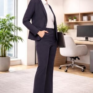 Women's 2-piece Suit Set - Tailored Formal Blazer with Matching Formal Bell Trousers | Slim Fit
